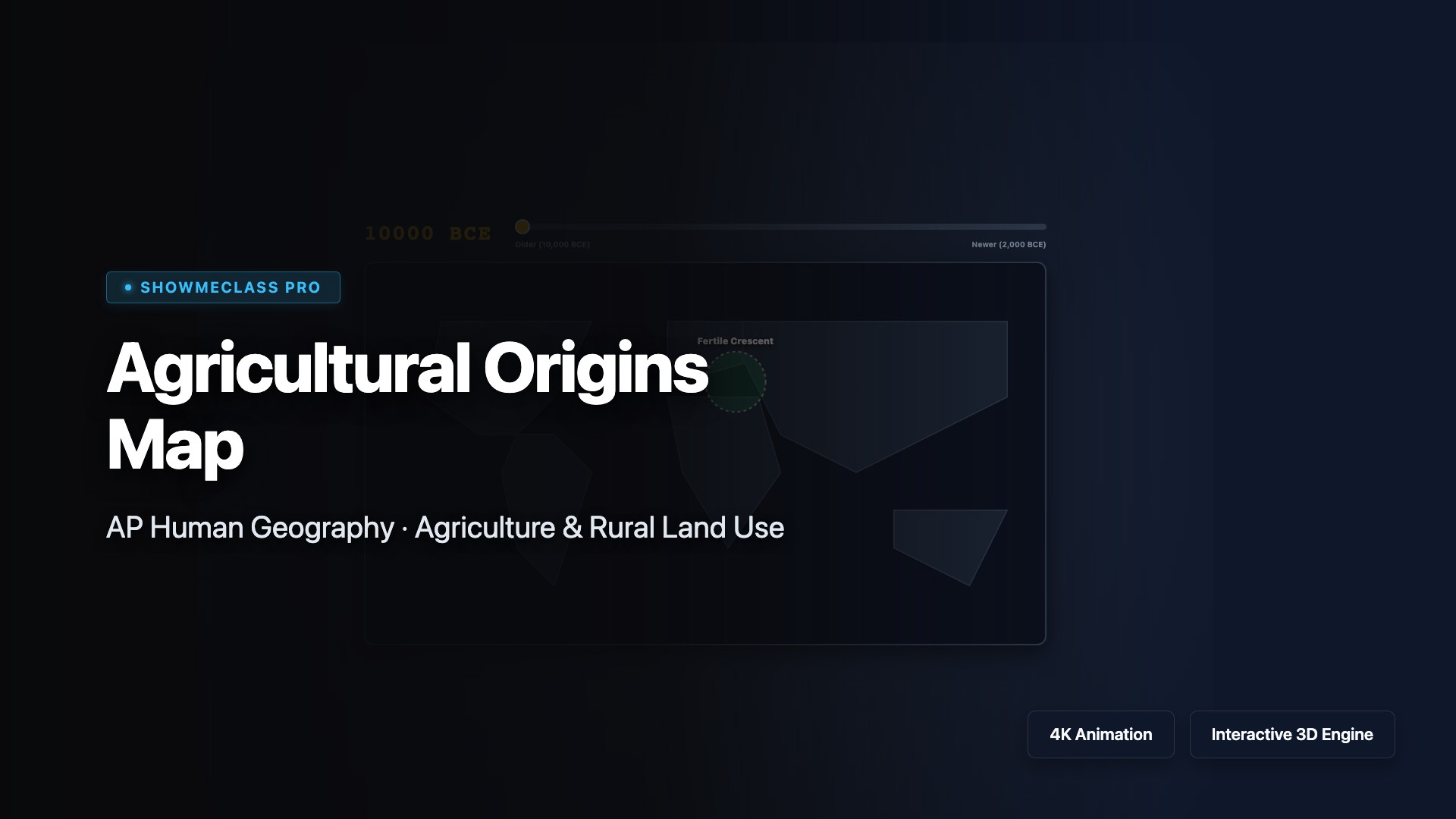 Agricultural Origins Map visualization thumbnail