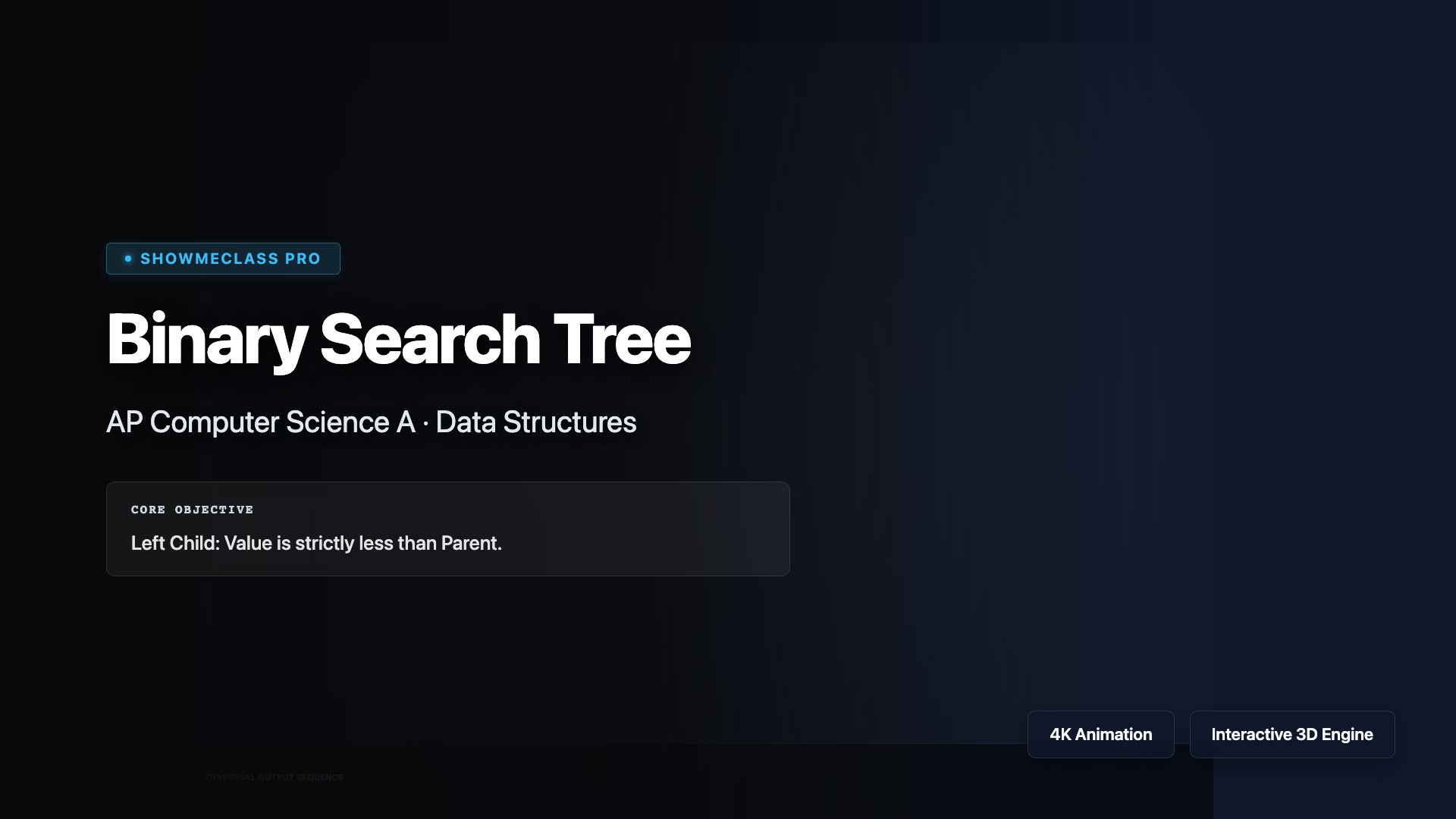 Binary Search Tree visualization thumbnail