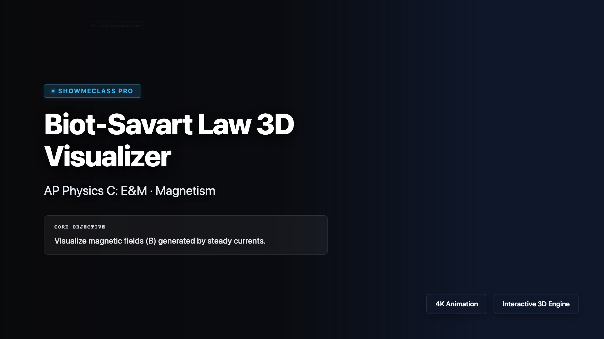 Biot-Savart Law 3D Visualizer visualization thumbnail