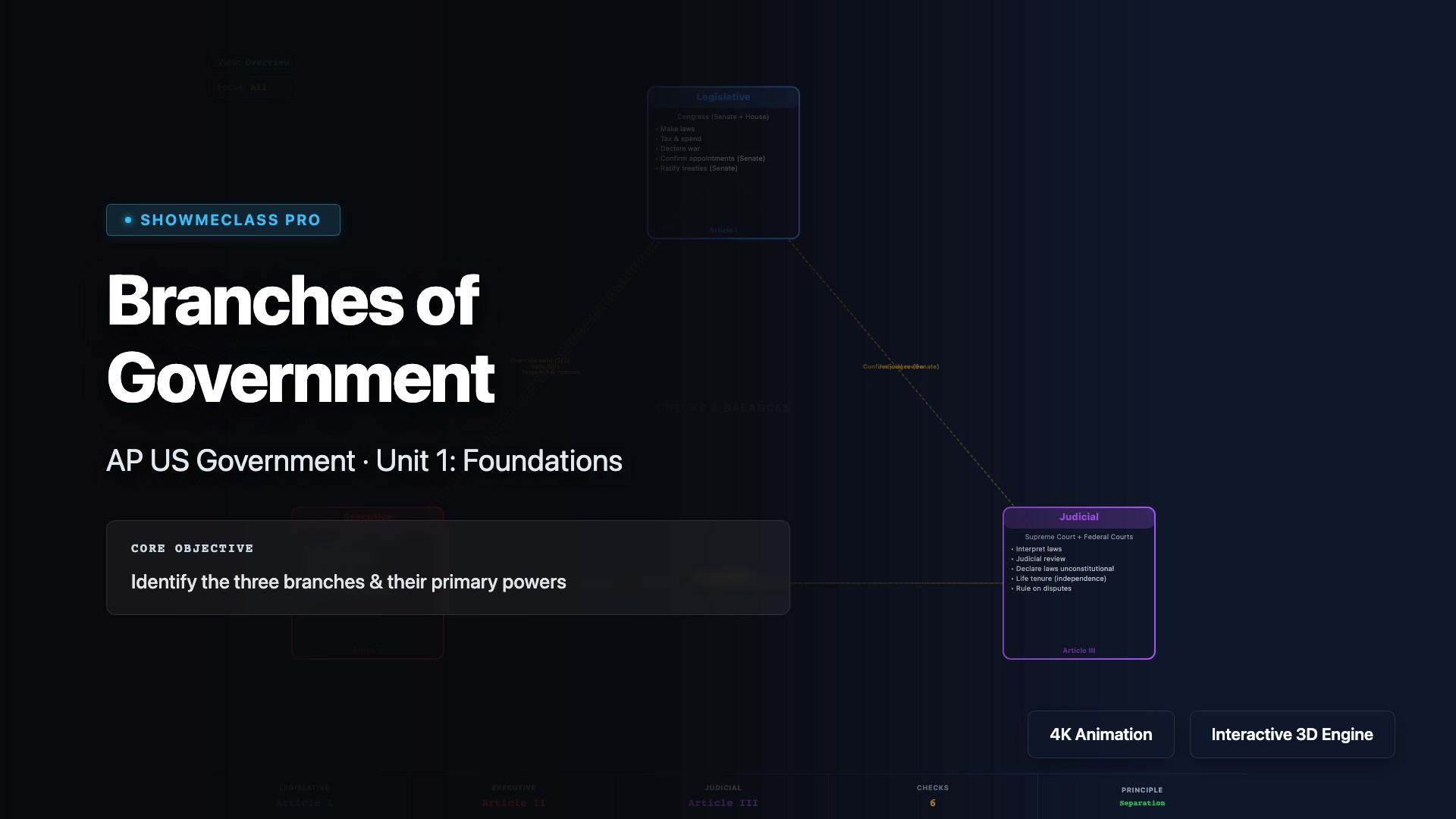 Branches of Government – AP US Government visualization thumbnail
