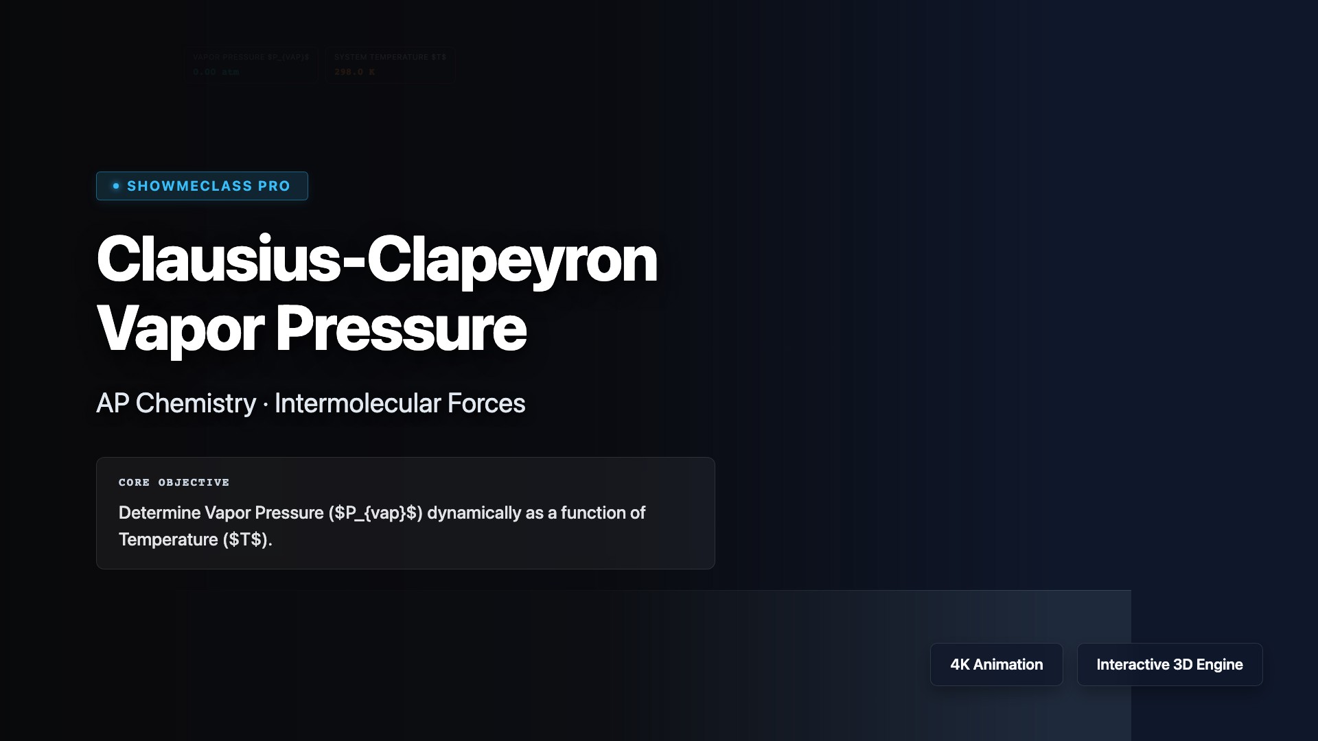 Clausius-Clapeyron Vapor Pressure Plotter visualization thumbnail