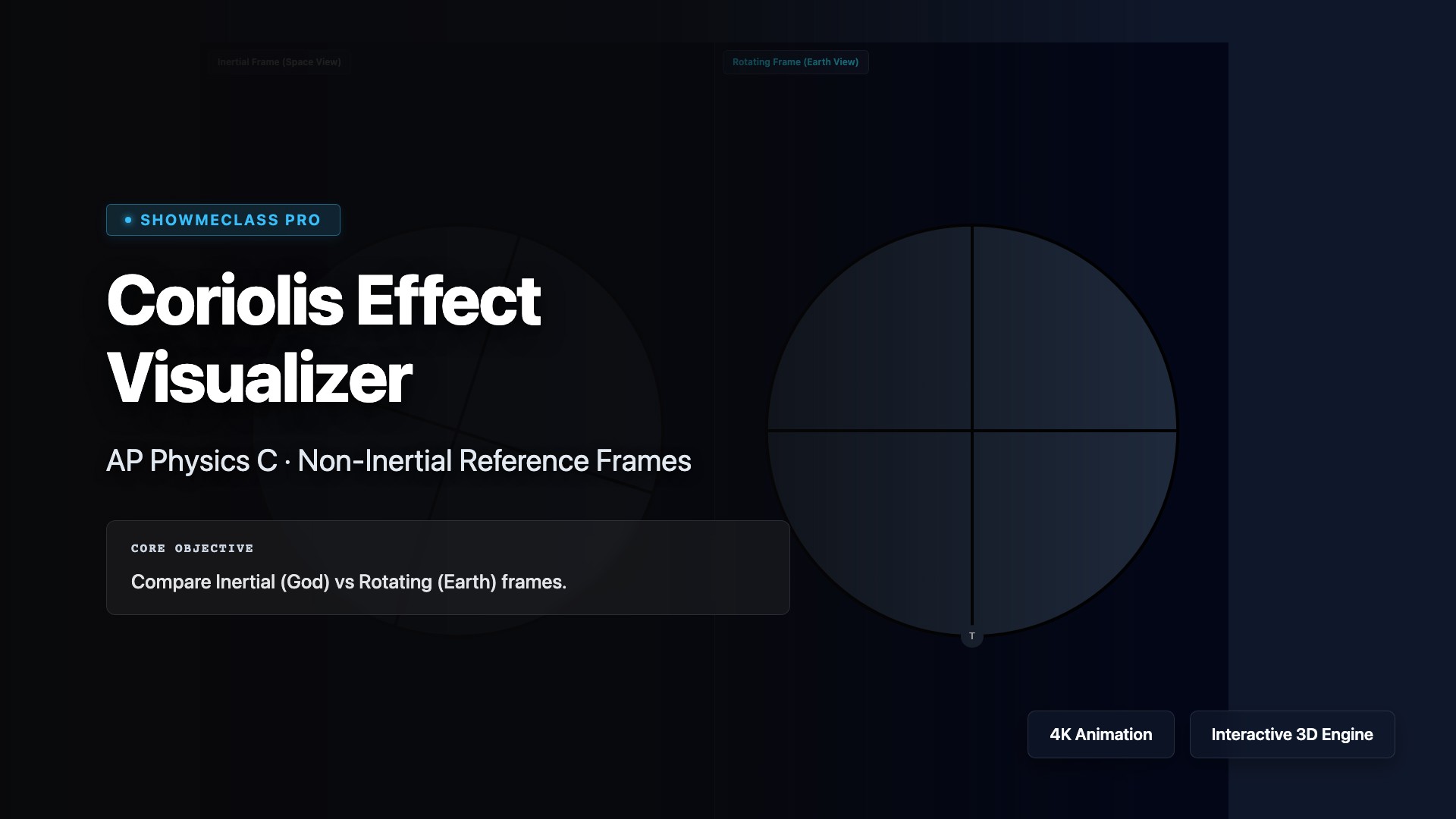 Coriolis Effect Visualizer visualization thumbnail