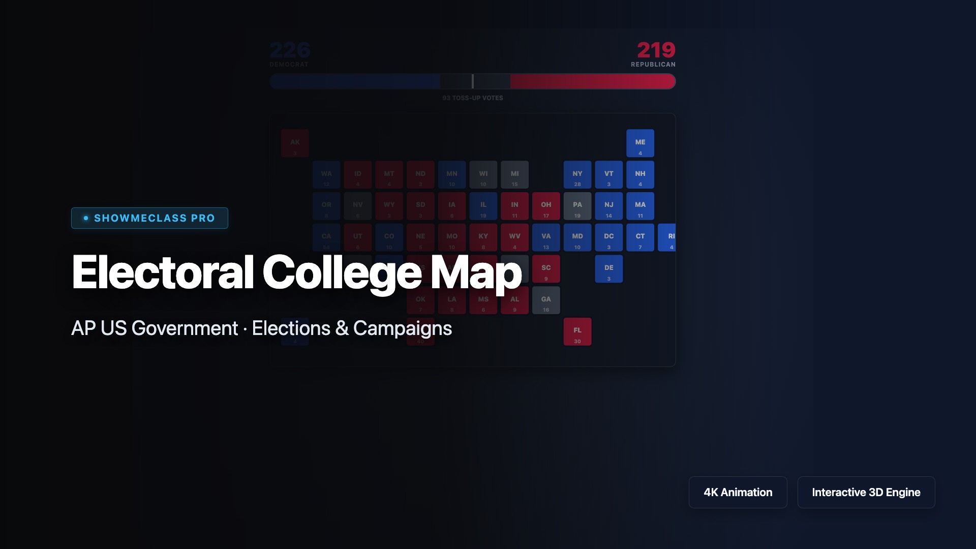 Electoral College Map visualization thumbnail