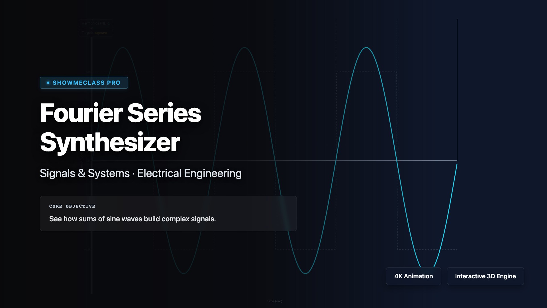 Fourier Series Synthesizer visualization thumbnail