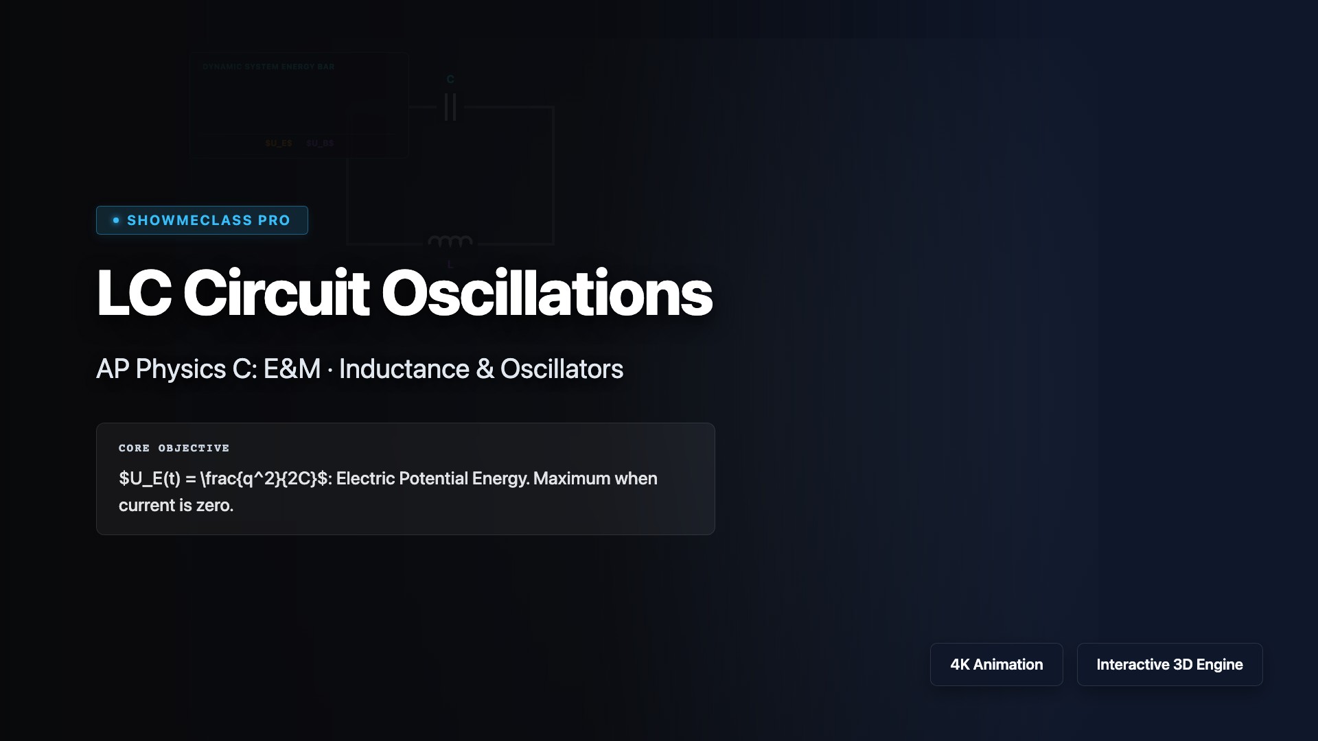 LC Circuit Oscillations visualization thumbnail