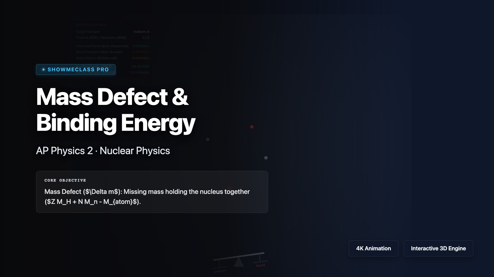 Mass Defect & Binding Energy visualization thumbnail