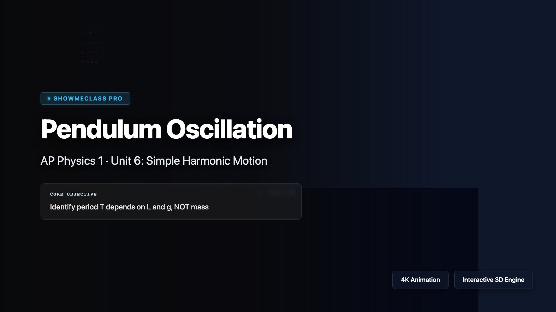 Pendulum Oscillation visualization thumbnail