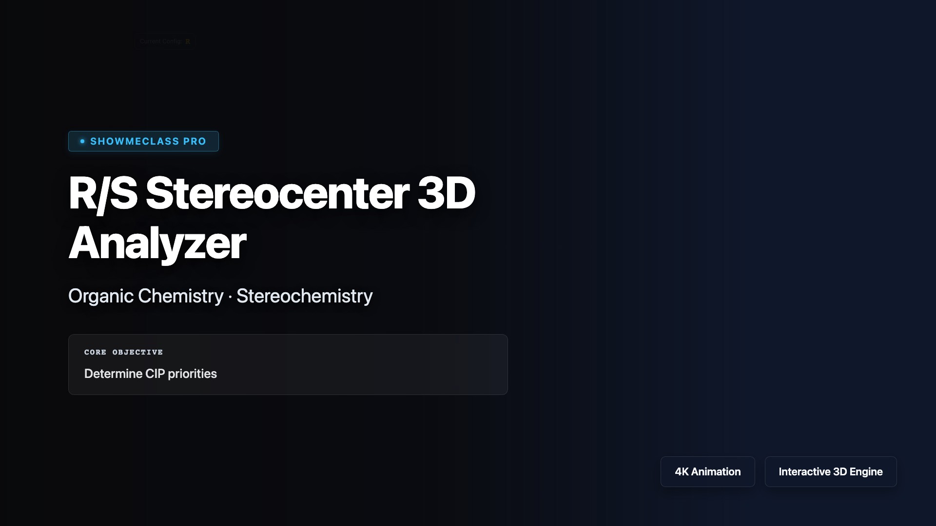 R/S Stereocenter 3D Analyzer visualization thumbnail
