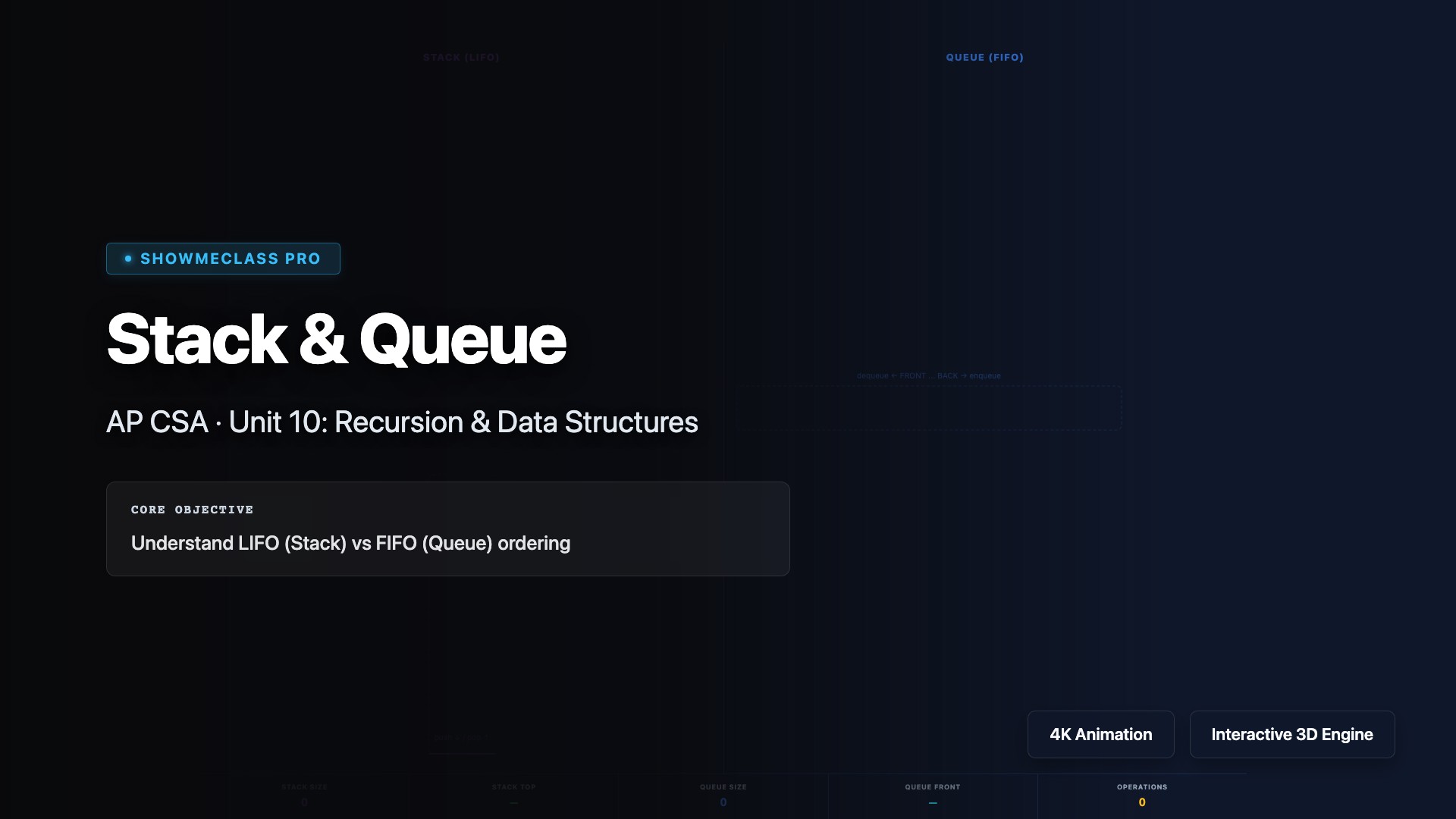 Stack &amp; Queue visualization thumbnail