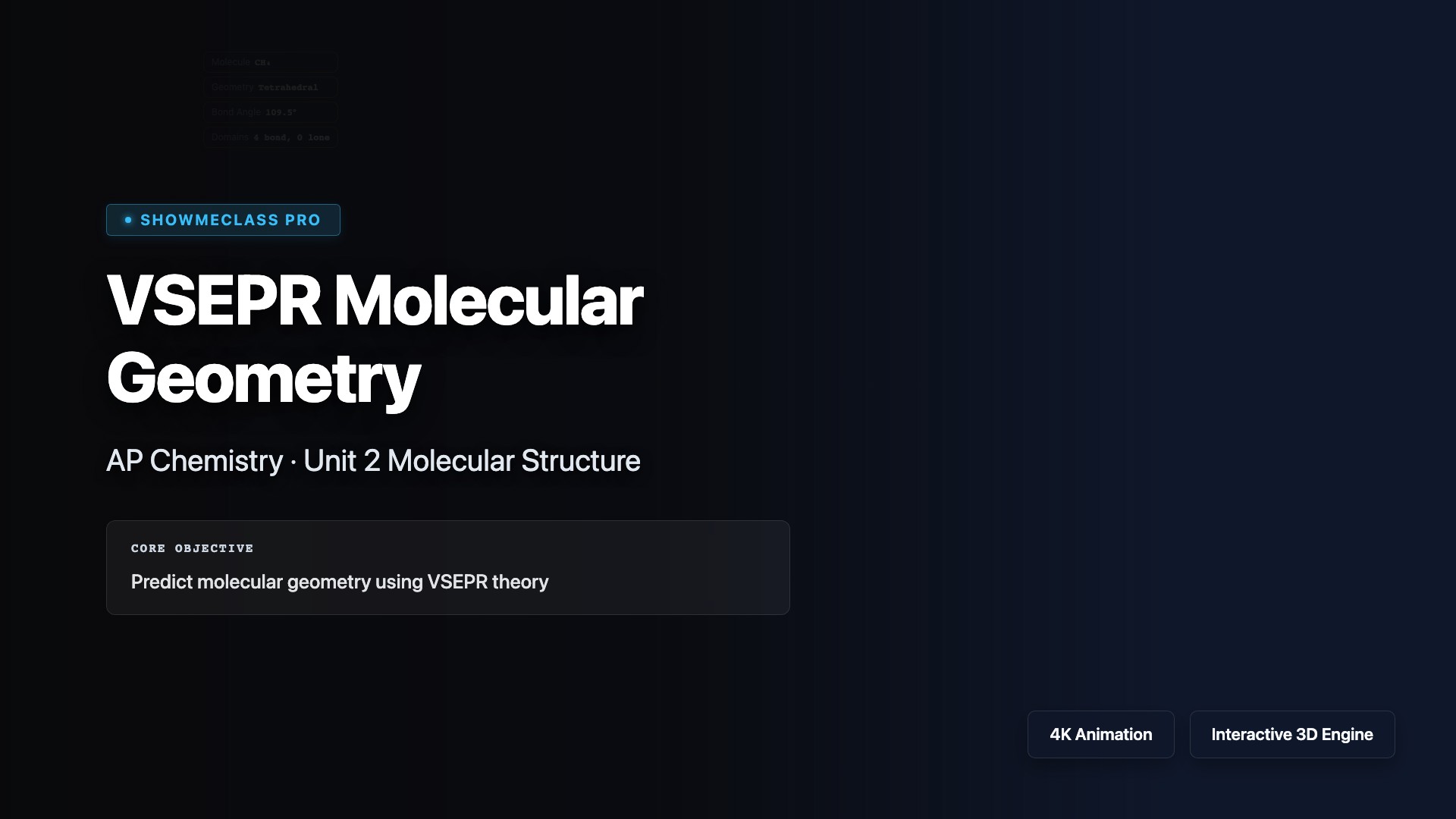 VSEPR Molecular Geometry visualization thumbnail